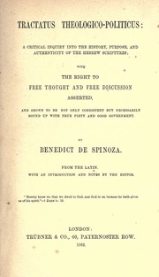 Cover of edition tractatustheolog00spinuoft