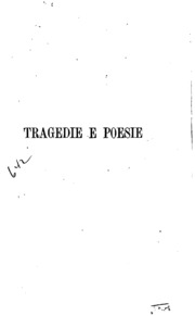 Cover of edition tragedieepoesie01manzgoog