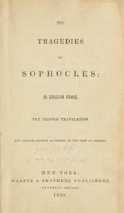 Cover of edition tragediesofsopho00sophrich