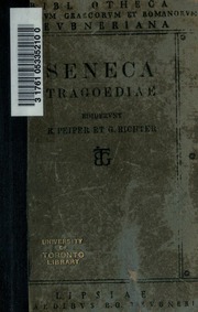 Cover of edition tragoediaerecens00seneuoft