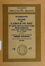 Cover of edition traitedelamourde0000male