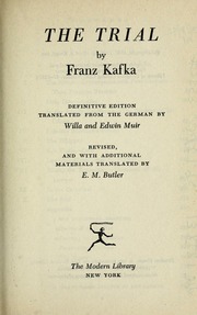 Cover of edition trial00kafkrich