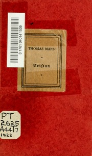Cover of edition tristannovellemi00mannuoft