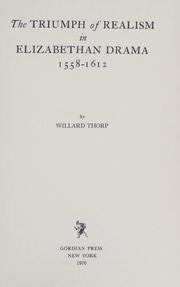 Cover of edition triumphofrealism0000thor_f2w7