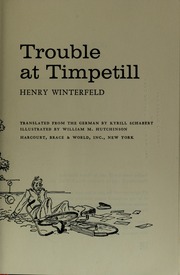 Cover of edition troubleattimpeti00wint