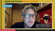Bernie Sanders - “The suffering and pain and dying of our planet and our people isn’t going to magically go away… The first step is going to be electing people who believe in science.” -@MarkRuffalo