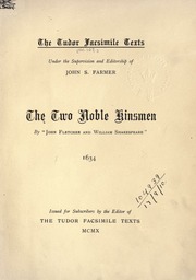 Cover of edition twonoblekinsmen00fletuoft