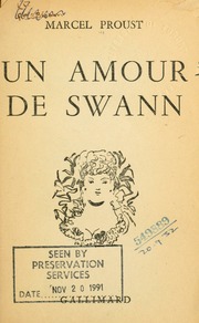 Cover of edition unamourdeswann00prouuoft