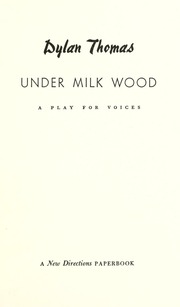 Cover of edition undermilkwoodpla00thomrich