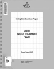 Union water supply system : annual report 1987. [1988]