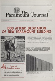 The Paramount Journal: Vol. 2 Issue 6, November/December 1974