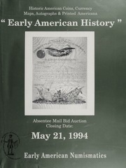 Mail Bid Auction: May 21, 1994 - Autographs, Coins, Currency, Americana
