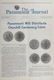 The Paramount Journal: Vol. 2 Issue 2, July 1974