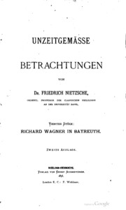 Cover of edition unzeitgemssebet00nietgoog