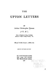 Cover of edition uptonletters00bengoog