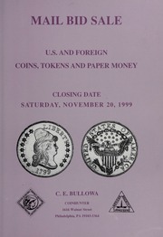 U.S. and Foreign Coins, Medals, Paper Money