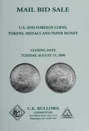 U.S. and Foreign Coins, Tokens, Medals and Paper Money