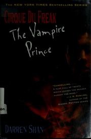 Cover of edition vampireprince00shan