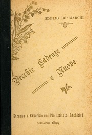 Cover of edition vecchiecadenzeen00marcuoft