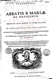 Venerabilis Guiberti abbatis B  Mariæ de Novigento...