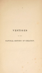 Cover of edition vestigesofnatura00cham