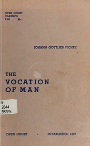 Cover of edition vocationofman0000fich