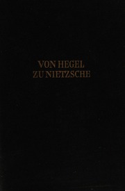 Cover of edition vonhegelzunietzs0000lowi