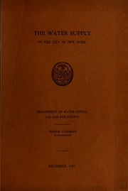 The water supply of the cit...