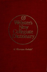 Webster's new collegiate dictionary : WEBSTER, MERRIAM : Free 