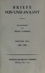 Cover of edition werkeingemeinsch00kantuoft