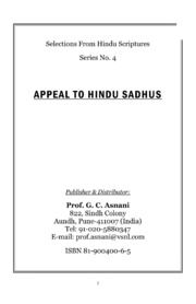2000 04 08  Appeal To Hindu Sadhus