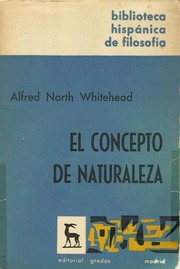 Whitehead, Alfred North  El Concepto De Naturaleza...