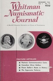 Whitman Numismatic Journal: December 1964
