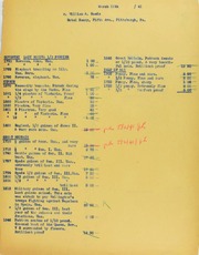 William A. Gaede Invoices from B.G. Johnson, March 11, 1941, to August 26, 1941