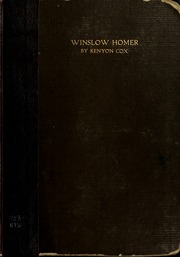 Cover of edition winslowhomer01coxk