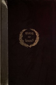 Cover of edition wordsoflincolnin00linc