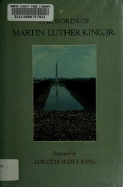 Cover of edition wordsofmartinlut00king
