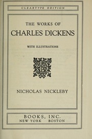 Cover of edition worksofcharledii09dick