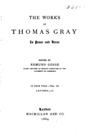 Cover of edition worksthomasgray03gossgoog