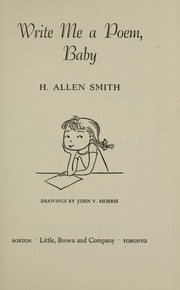 Cover of edition writemepoembaby00smit