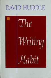 Cover of edition writinghabit00hudd