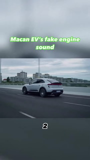 New Porsche Macan EV’s fake engine sound #porsche #electricvehicle #ev